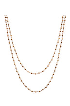 Crystal Beads Chain Necklace N1163-38-CR