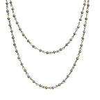 Crystal Beaded Chain Necklace N1163