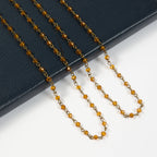 Crystal Beaded Chain Necklace N1163