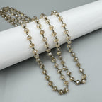Crystal Beaded Chain Necklace N1163