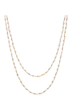 Crystal Beaded Chain Necklace N1163