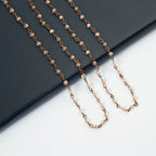 Crystal Beaded Chain Necklace N1163