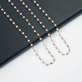 Crystal Beaded Chain Necklace N1163