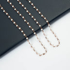 Crystal Beaded Chain Necklace N1163