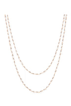 Crystal Beaded Chain Necklace N1163
