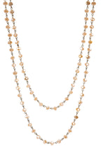 Crystal Beaded Chain Necklace N1163