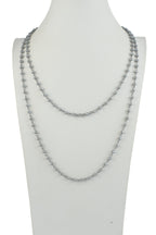 Crystal Beaded Chain Necklace N1163