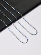 Crystal Beaded Chain Necklace N1163