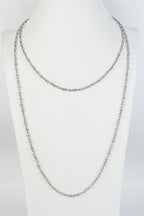Crystal Beaded Chain Necklace N1163