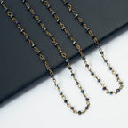 Crystal Beaded Chain Necklace N1163