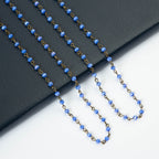 Crystal Beaded Chain Necklace N1163
