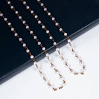 Crystal Beaded Chain Necklace N1163