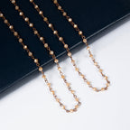 Crystal Beaded Chain Necklace N1163