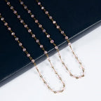 Crystal Beaded Chain Necklace N1163