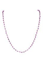 Crystal Beaded Chain Necklace N1163