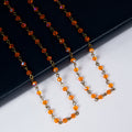 Crystal Beaded Chain Necklace N1163