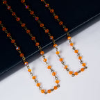 Crystal Beaded Chain Necklace N1163