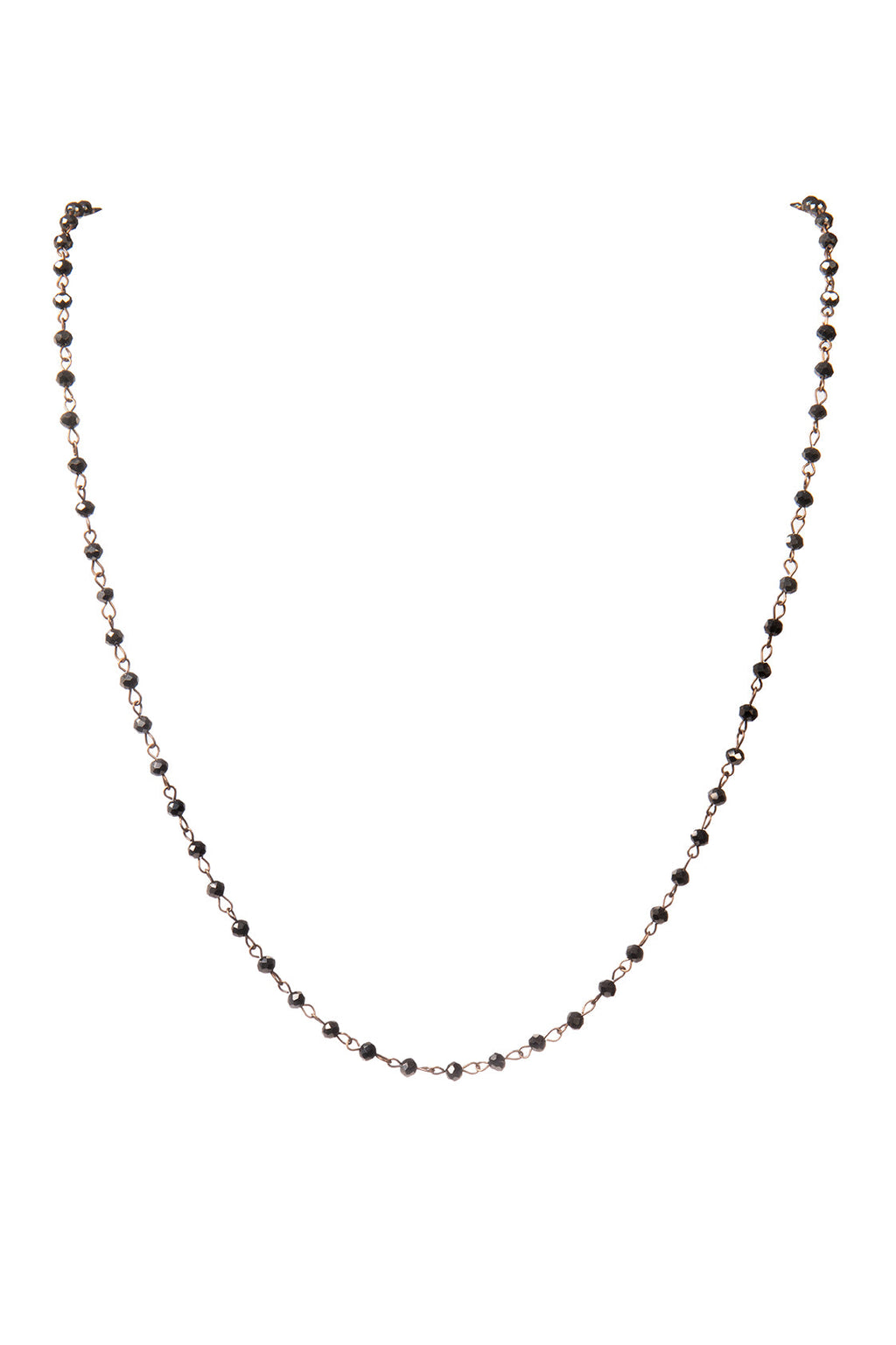 Crystal Beaded Chain Necklace N1163
