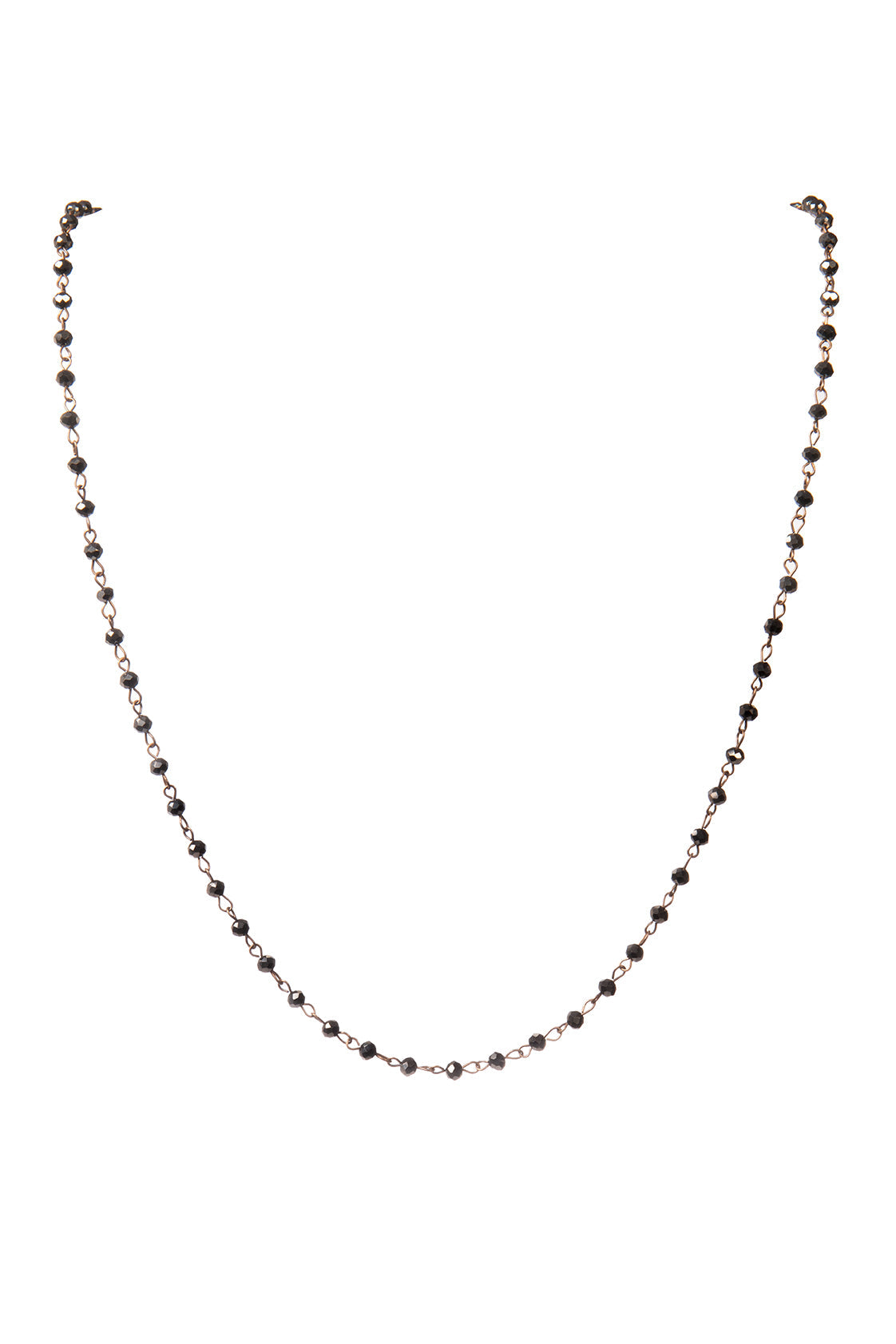 Crystal Beaded Chain Necklace N1163