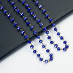 Crystal Beaded Chain Necklace N1163