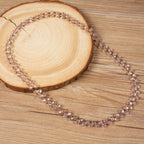 Crystal Beaded Chain Necklace N1163
