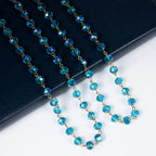 Crystal Beaded Chain Necklace N1163