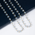 Crystal Beaded Chain Necklace N1163