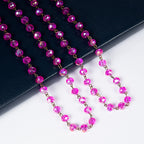 Crystal Beaded Chain Necklace N1163
