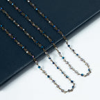 Crystal Beaded Chain Necklace N1163