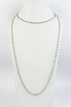 Crystal Beaded Chain Necklace N1163