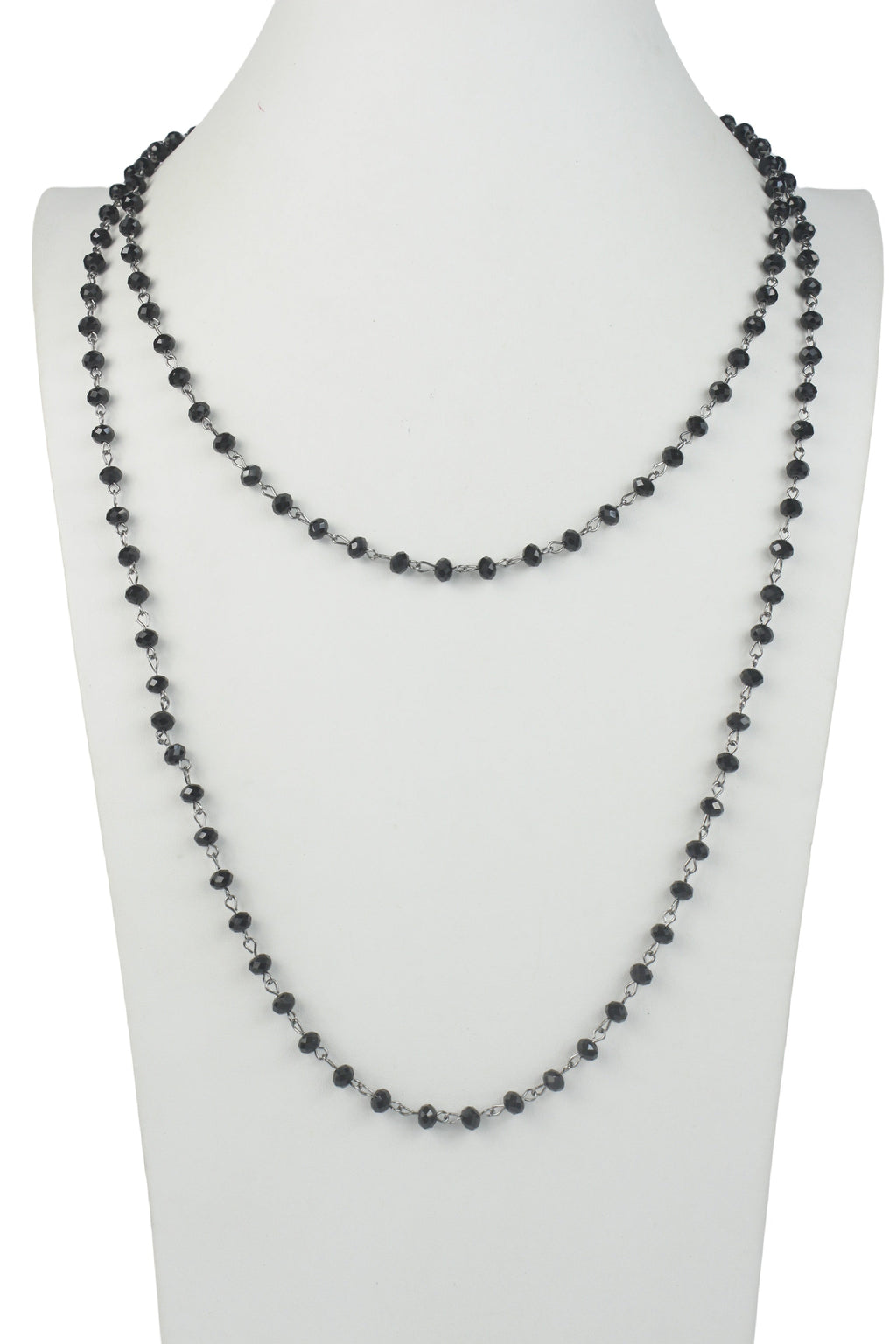 Crystal Beaded Chain Necklace N1163