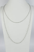 Crystal Beaded Chain Necklace N1163