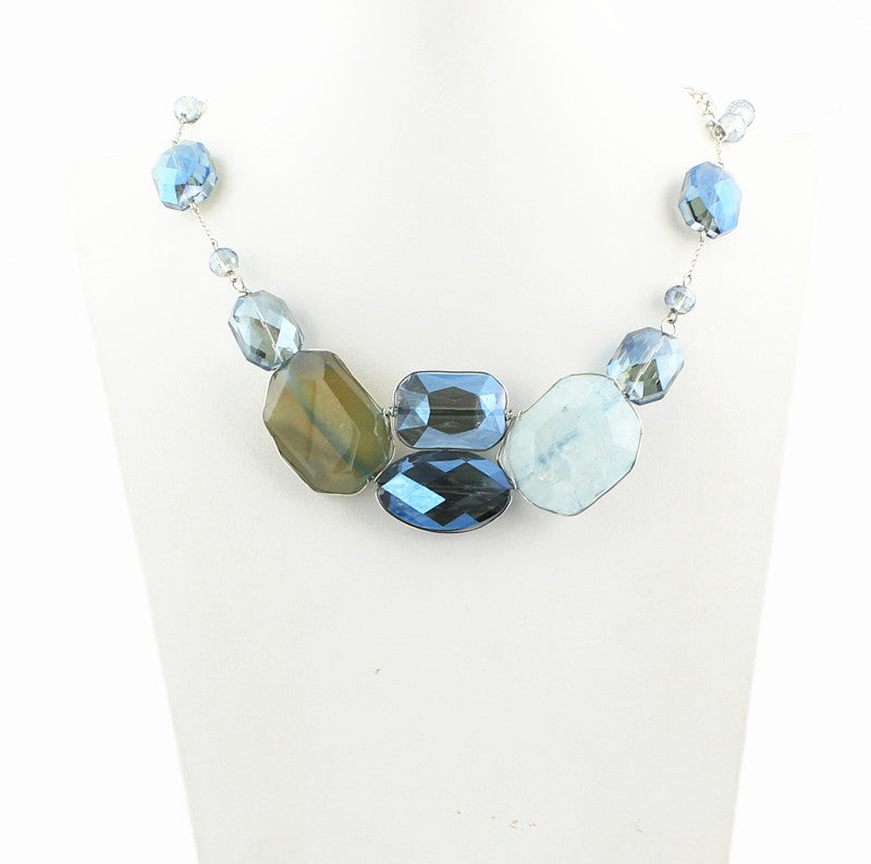 Stone Crystal Necklace N1415