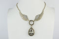Feather Crystal Set Necklace N1737