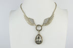 Feather Crystal Set Necklace N1737