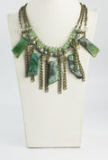 Vintage Acrylic Crystal Charms Pendant Necklaces N2165