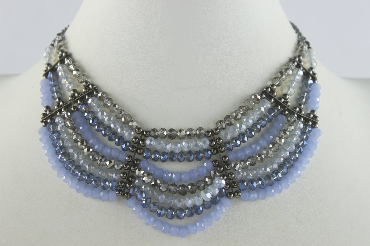 Multi-layer Crystal Necklaces N2166