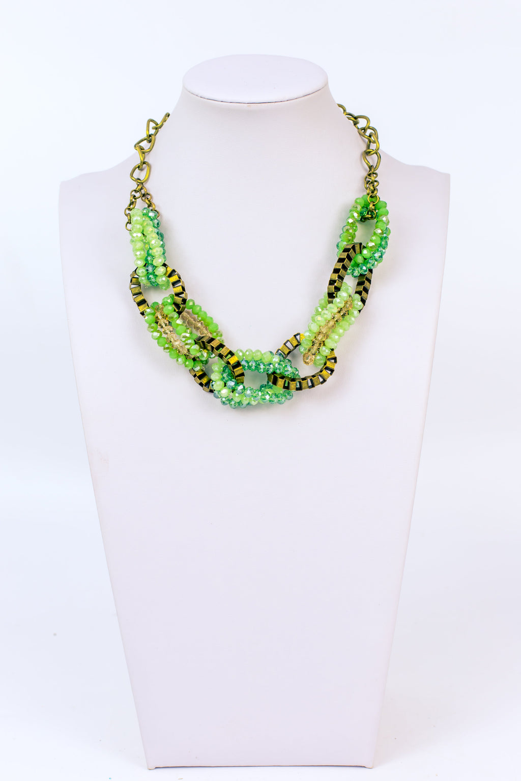 Interlocking Crystal Necklace N2252
