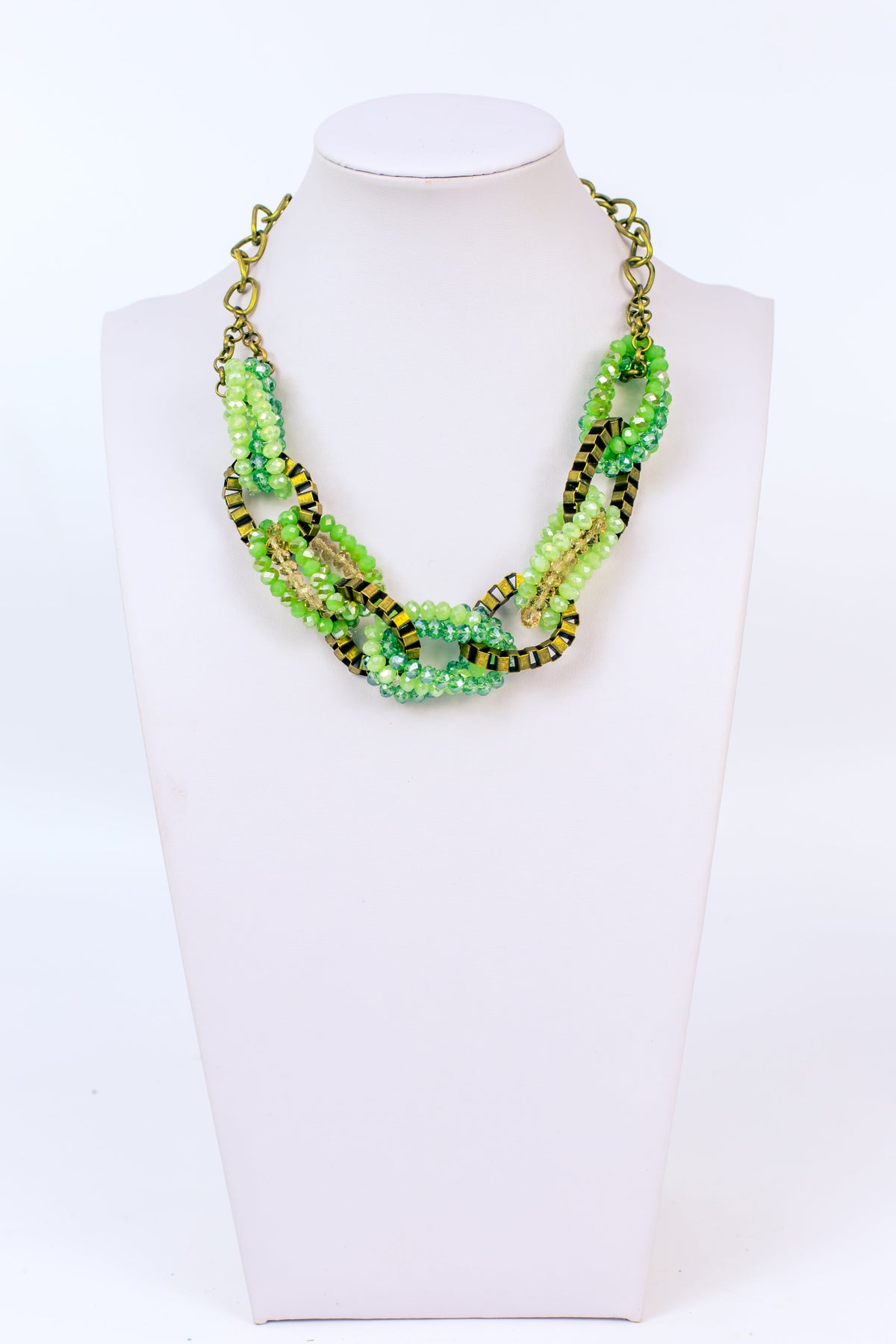 Interlocking Crystal Necklace N2252