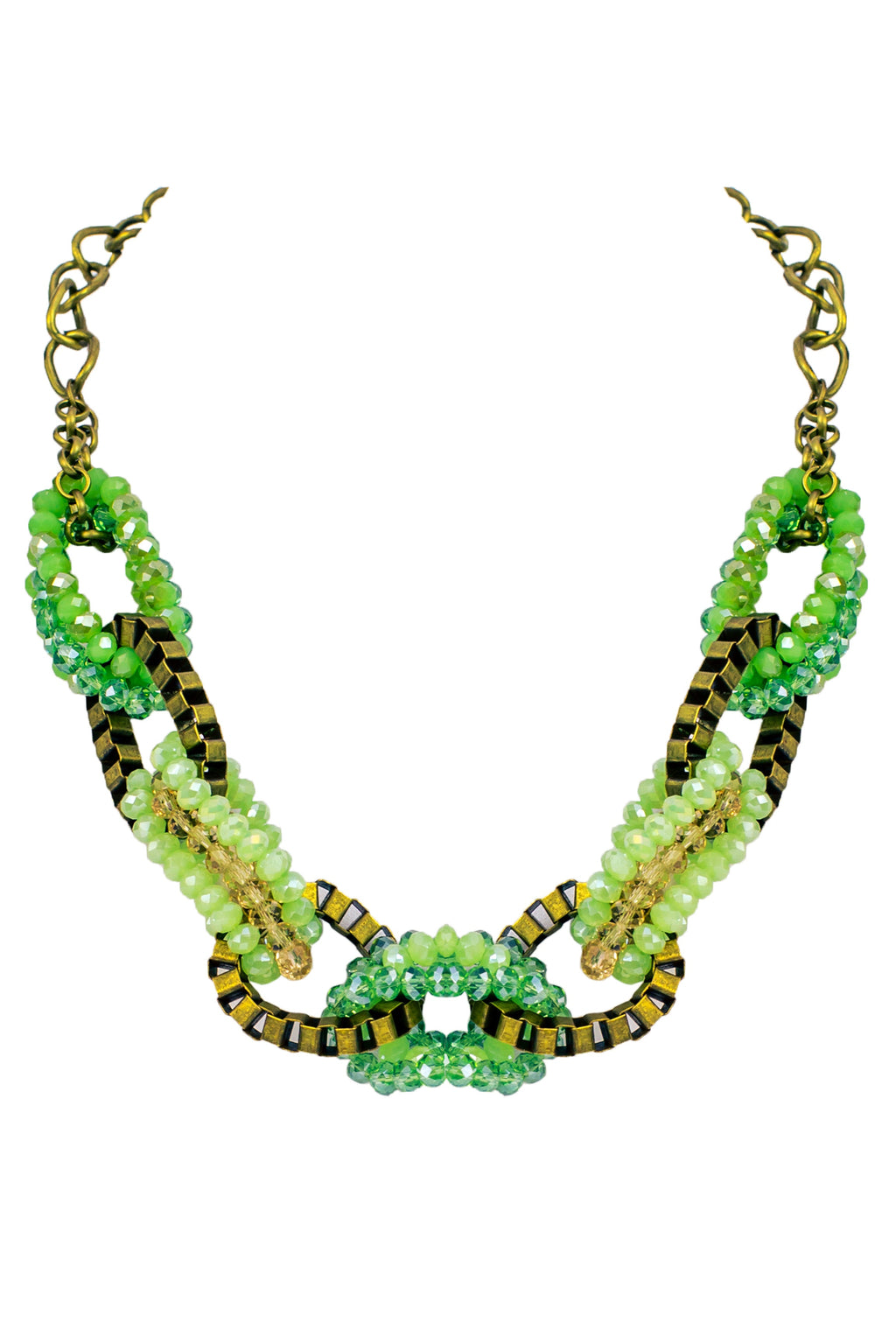 Interlocking Crystal Necklace N2252