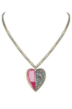 Vintage Heart Pendant Necklace N2271