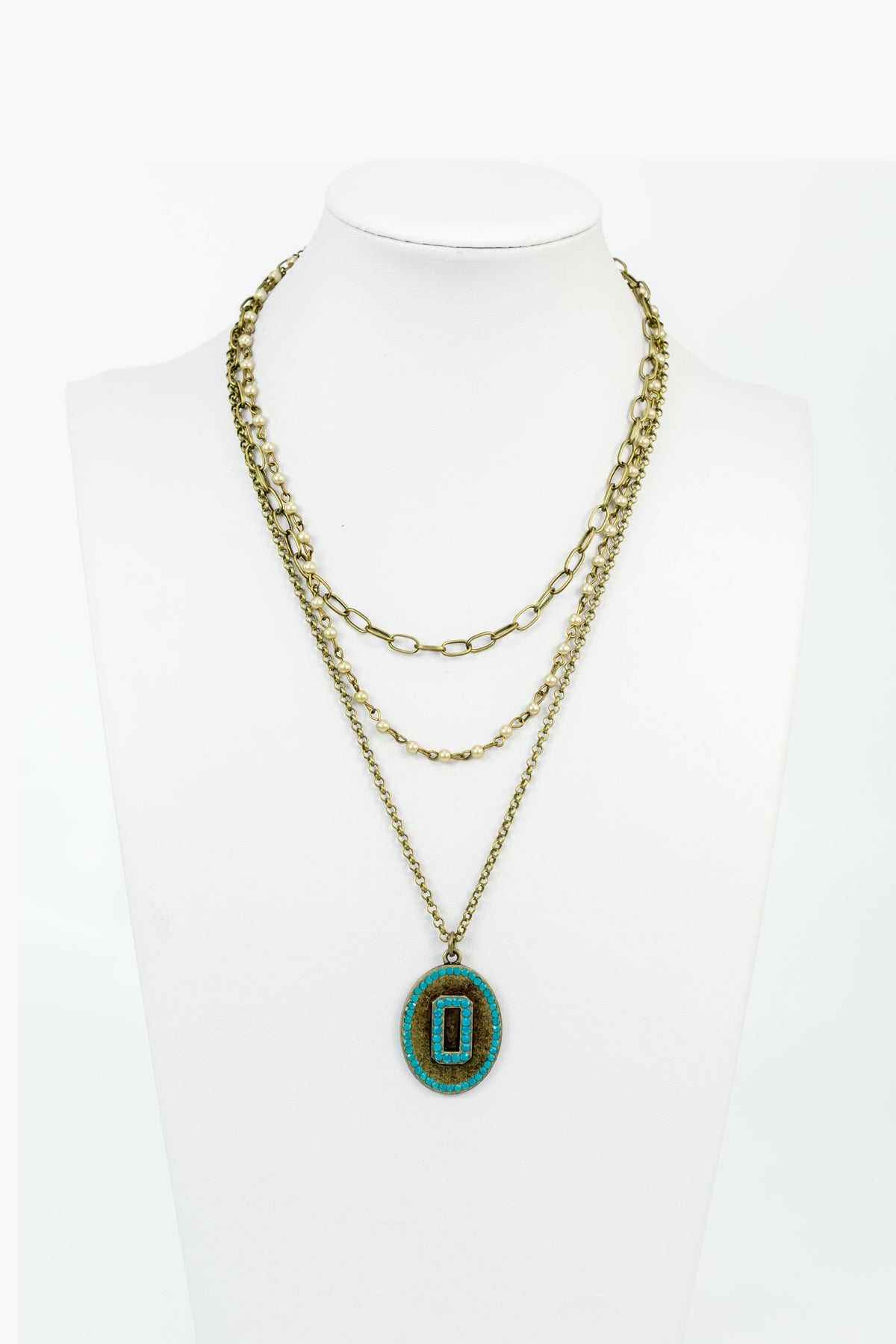 Chain Metal Alphabet Necklace N2312