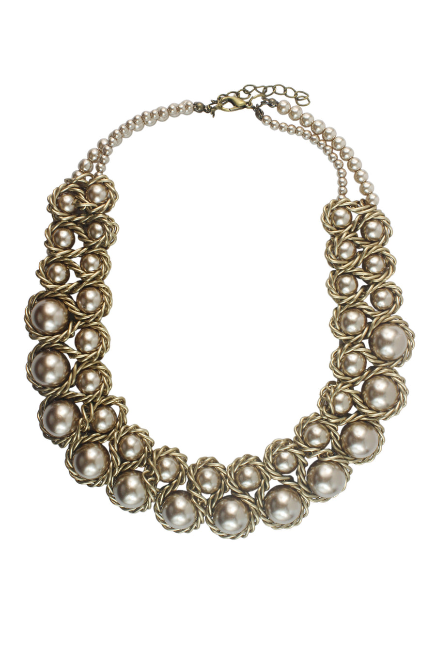 Romantic Pearl Collar Necklace N2364
