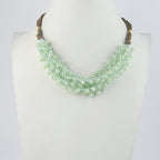 Crystal Beaded Leatherette Necklaces N2428