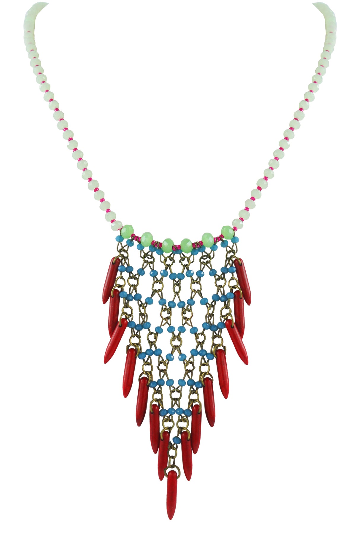 Woven Beaded Necklaces N2550