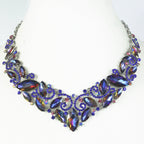 Teardrop Rhinestone Short Necklace N2579