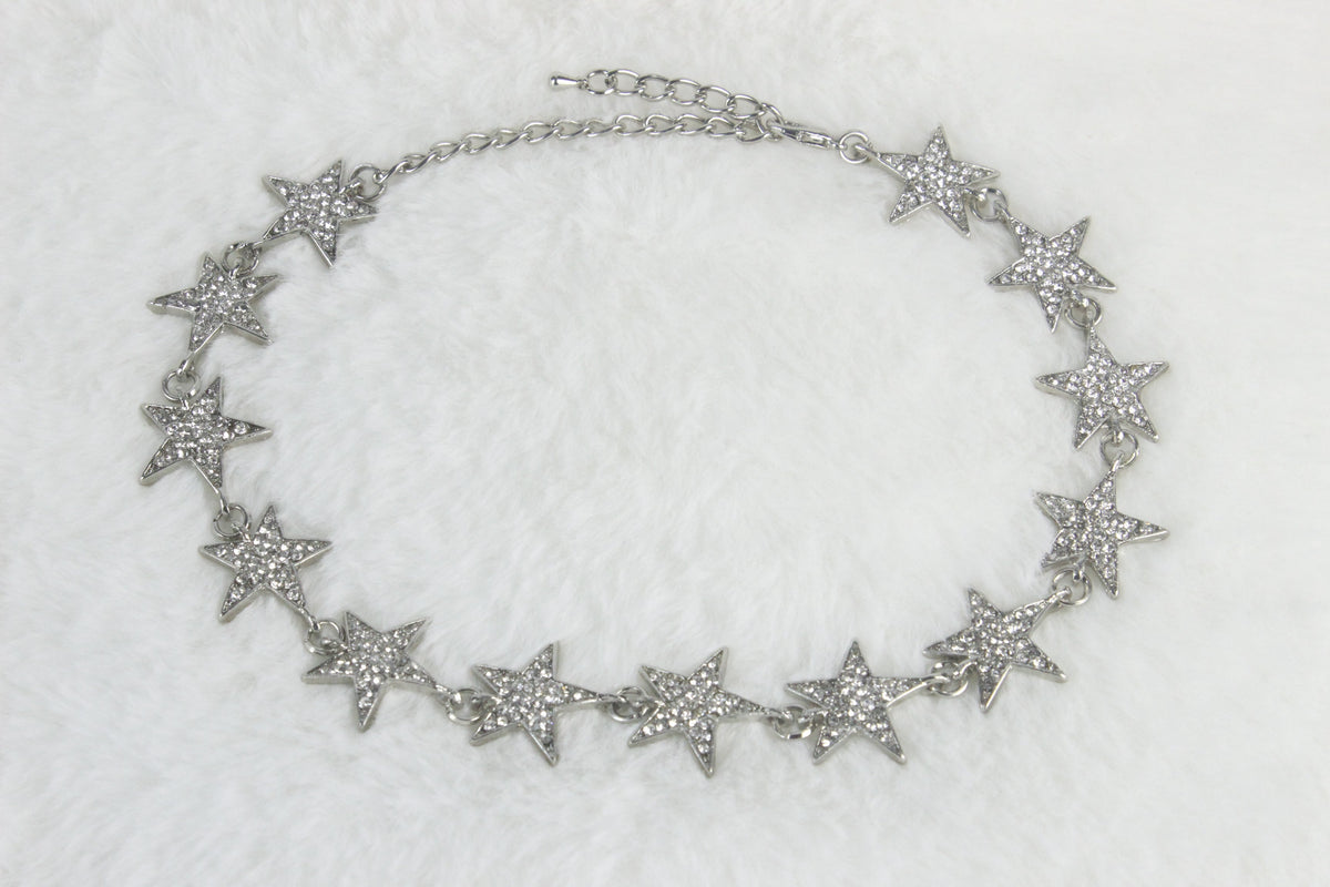 Five-pointed Star Collarbone Necklace N2590 – view 4
