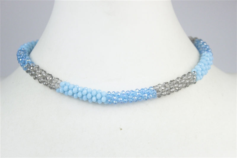 Fashion Colorful Short Crystal Necklace N2666