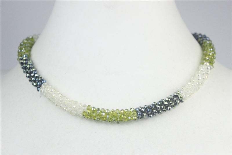 Fashion Colorful Short Crystal Necklace N2666
