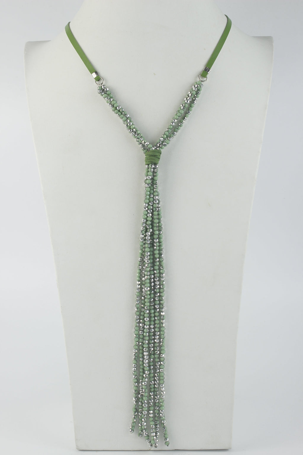 Long Crystal Beaded Necklace N2670